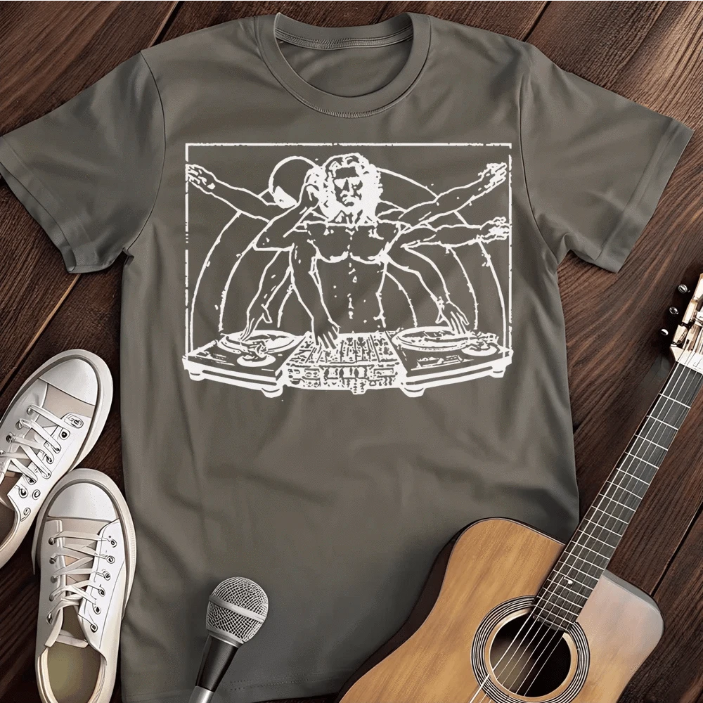Printify T-Shirt Charcoal / S Davinci Dj T Shirt 2