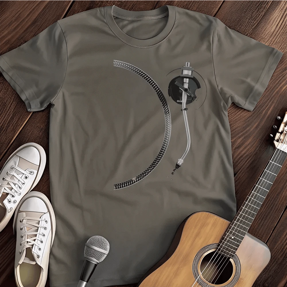 Printify T-Shirt Charcoal / S Dj Needle T Shirt