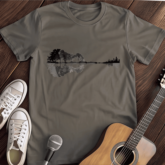 Printify T-Shirt Charcoal / S Guitar Forrest Tee