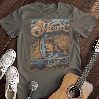 Printify T-Shirt Charcoal / S Heart T Shirt
