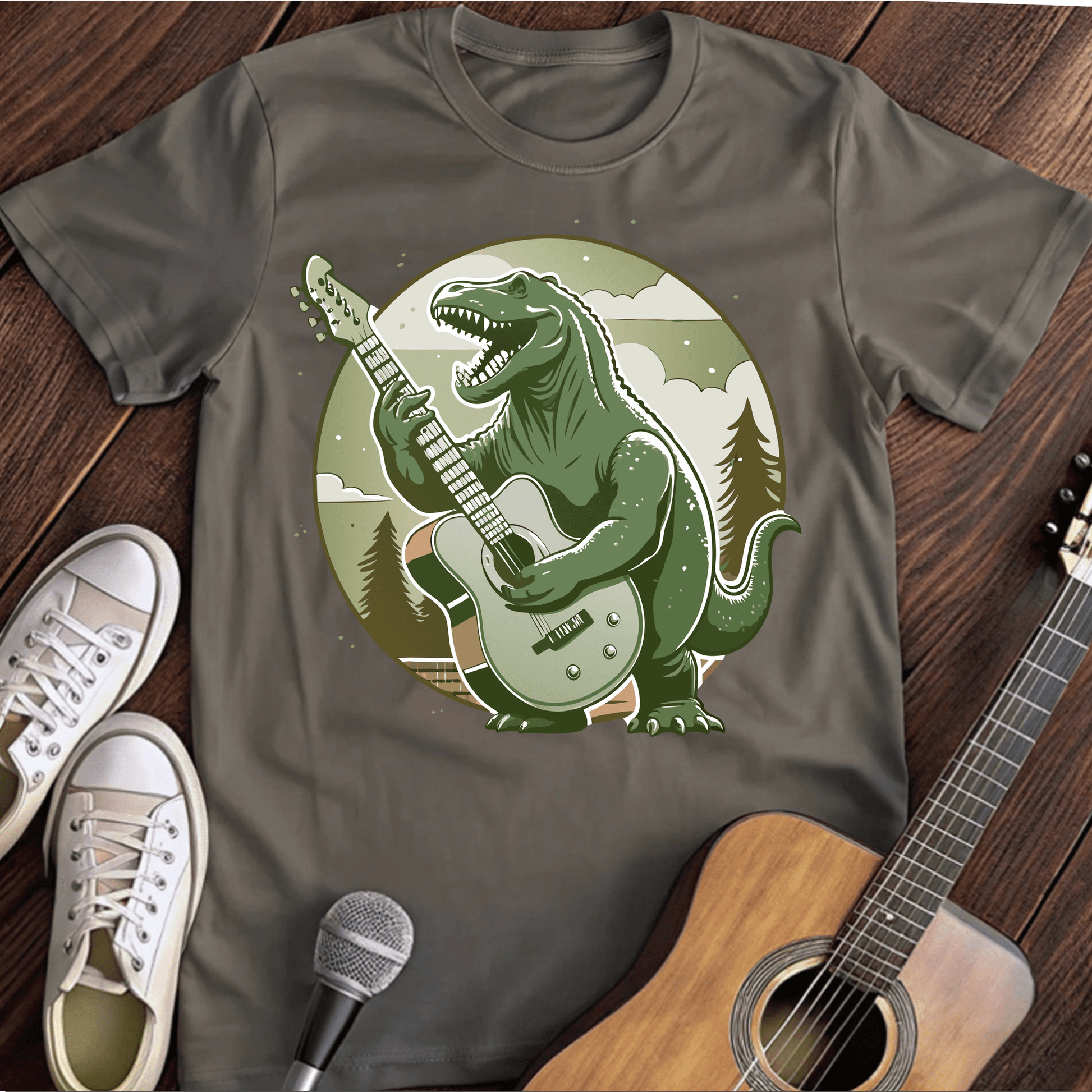 ⭐️⭐️⭐️⭐️⭐️ T-Shirt Charcoal / S Playful T-Rex T-Shirt