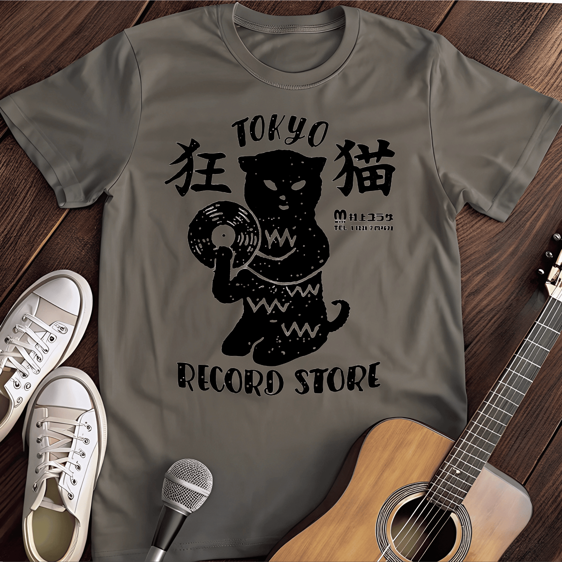 ⭐️⭐️⭐️⭐️⭐️ T-Shirt Charcoal / S Tokyo Record Store T-Shirt