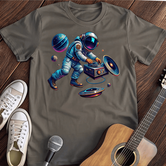 Printify T-Shirt Charcoal / S Vinyl Astronaut Tee