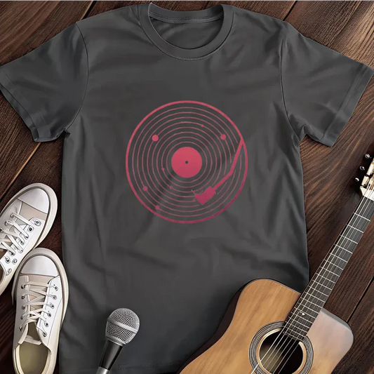Printify T-Shirt Dark Heather / S Abstract Vinyl Records T Shirt