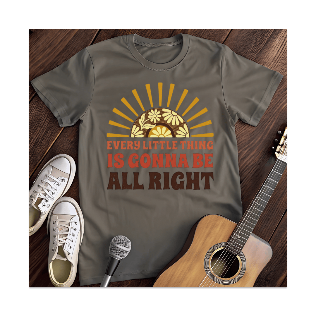 Printify T-Shirt Dark Heather / S All Right T-Shirt