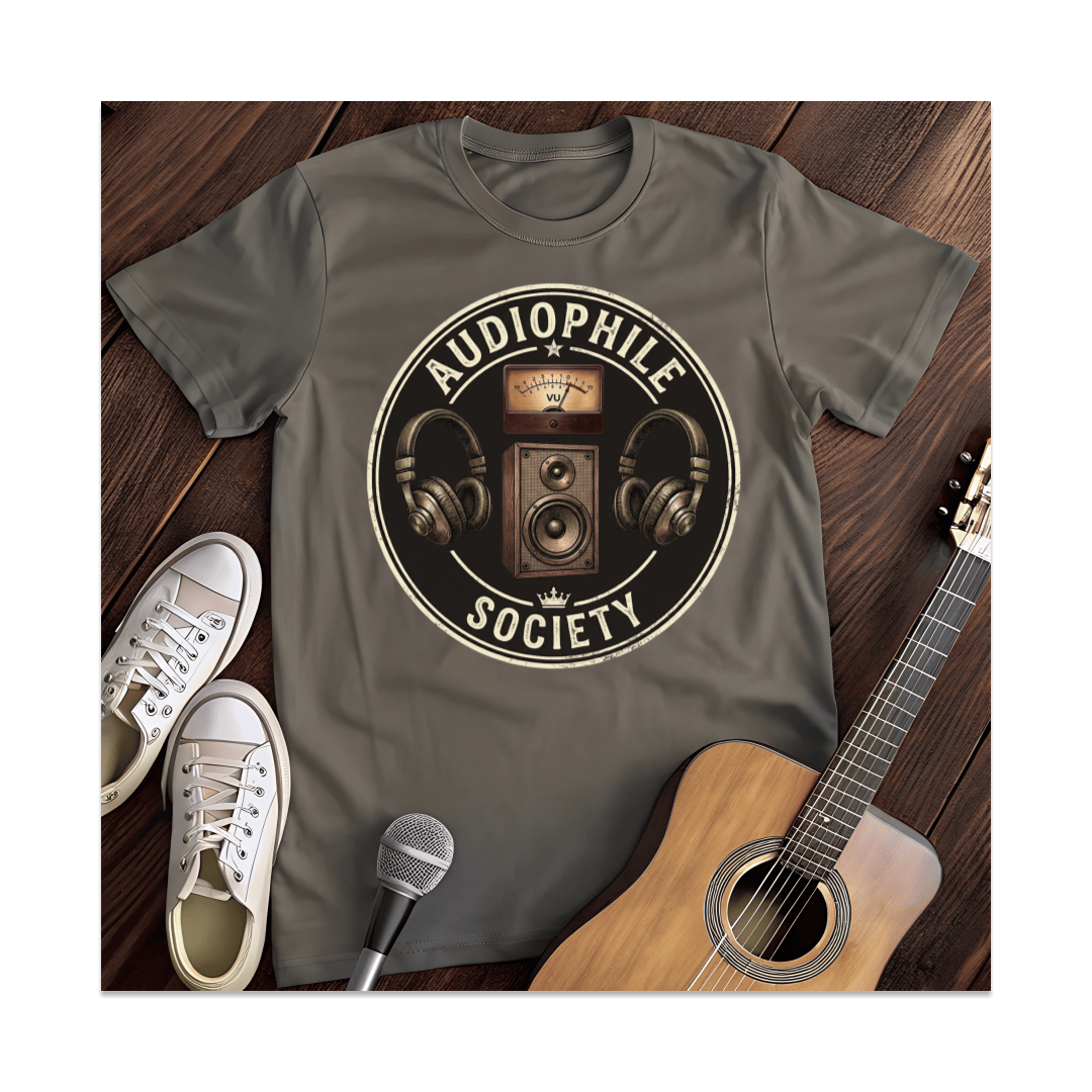 Printify T-Shirt Dark Heather / S Audiophile Society T-Shirt