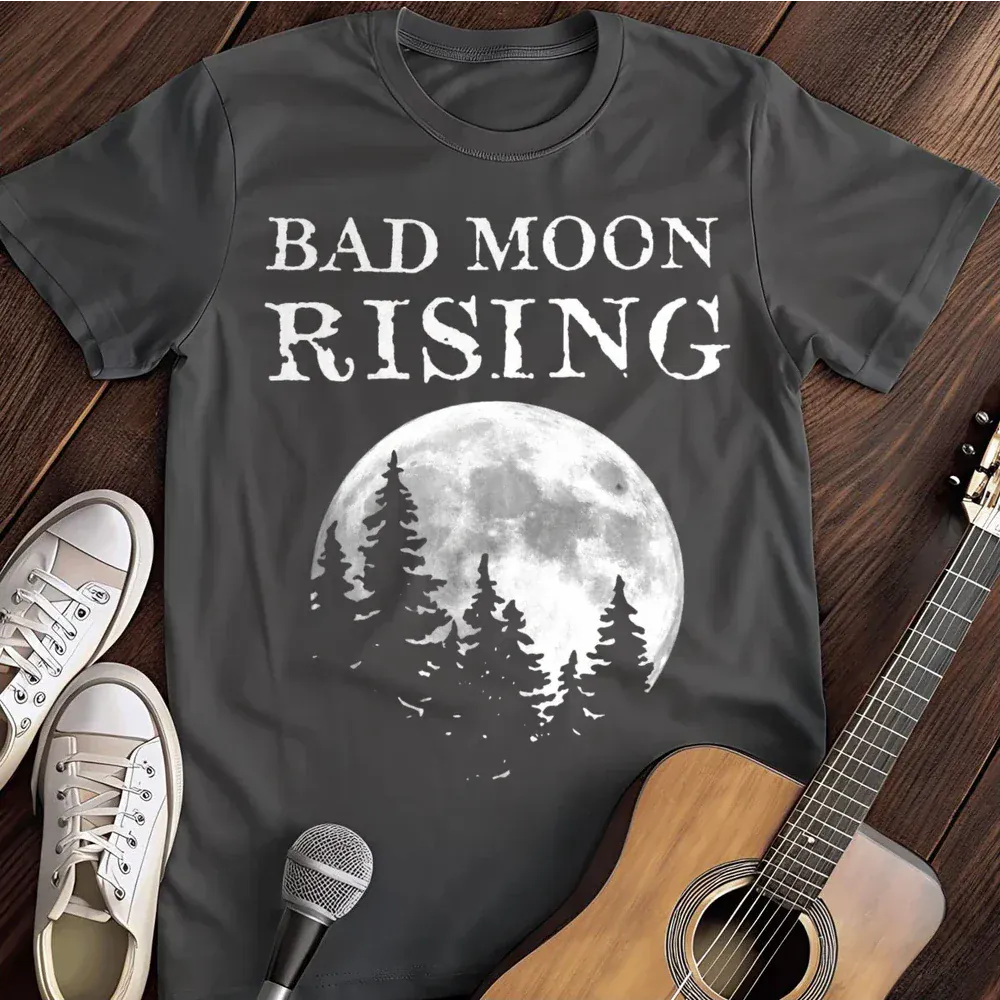 Printify T-Shirt Dark Heather / S Bad Moon Rising T Shirt