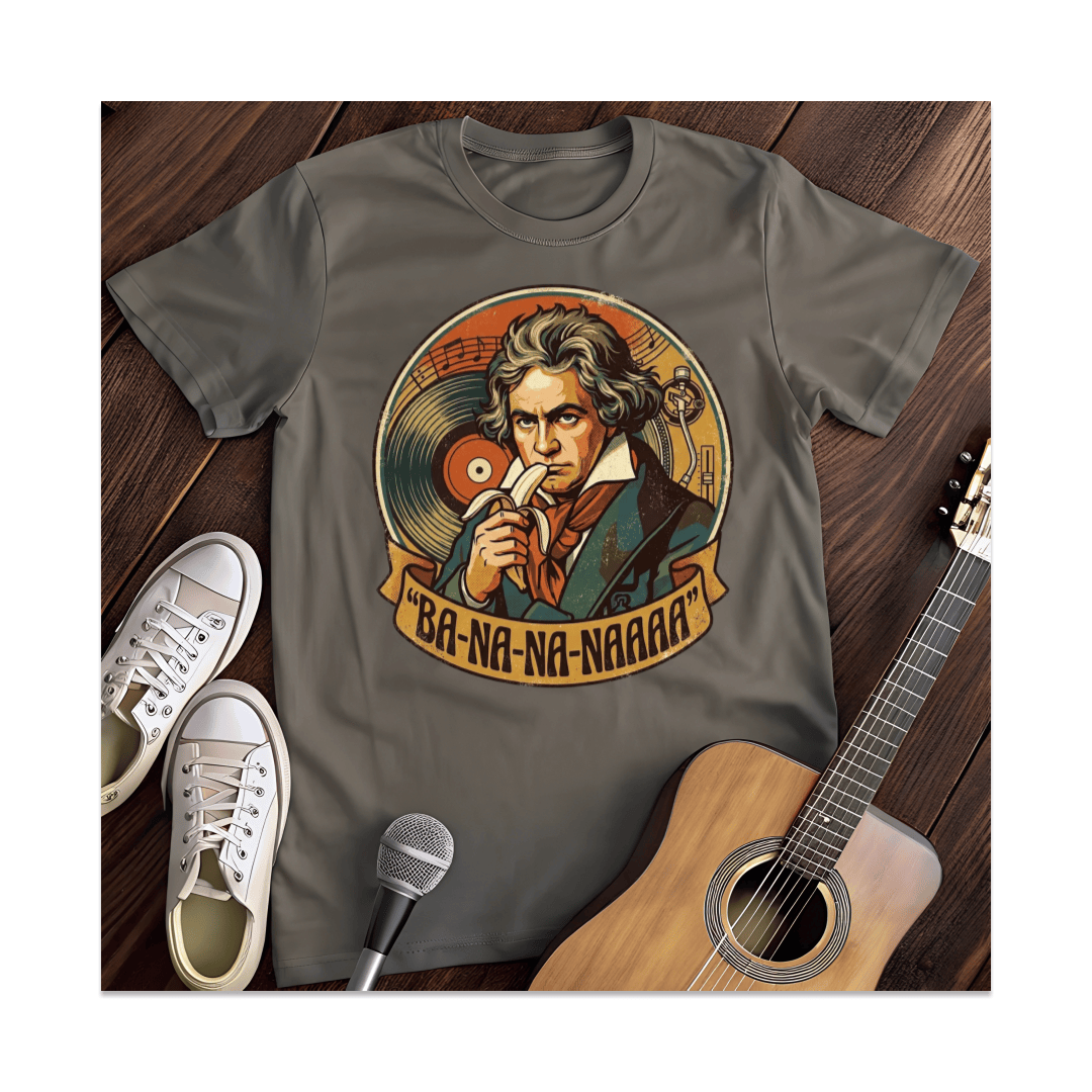 Printify T-Shirt Dark Heather / S Beethoven Banana Symphony T-Shirt