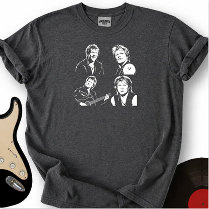 Printify T-Shirt Dark Heather / S Bon Jovi T-Shirt