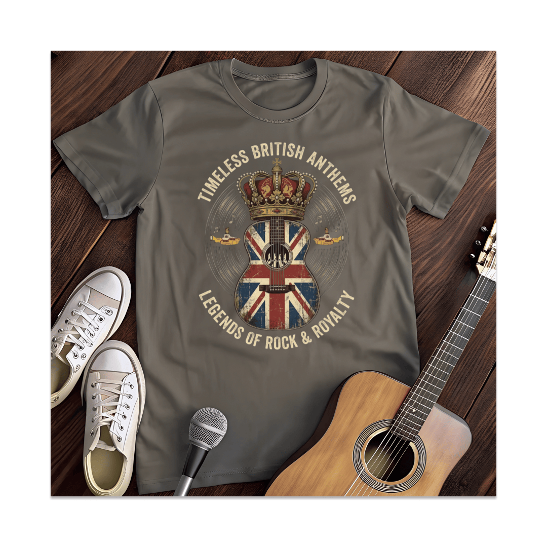 Printify T-Shirt Dark Heather / S British Rock Royalty T-Shirt