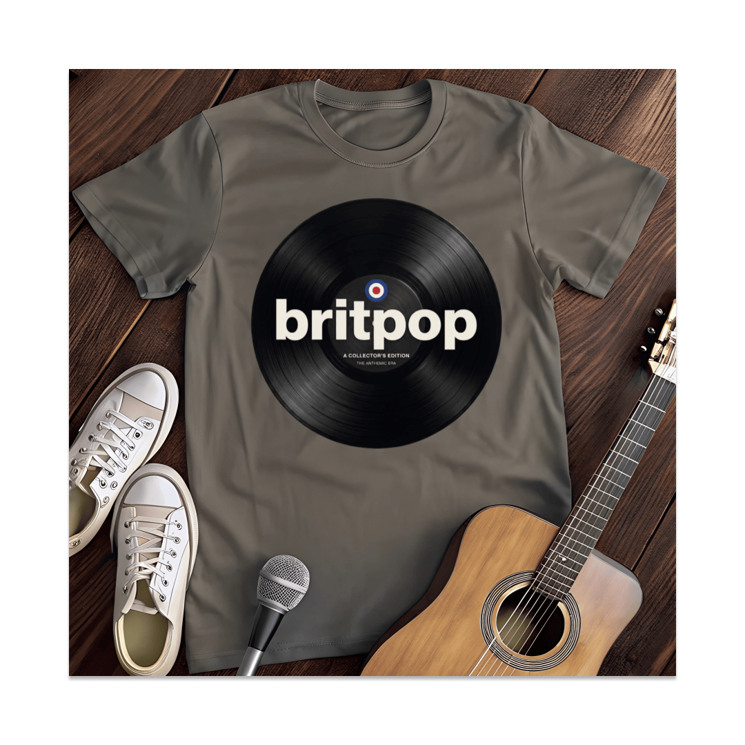 Printify T-Shirt Dark Heather / S Britpop Collector's Edition Vinyl T-Shirt