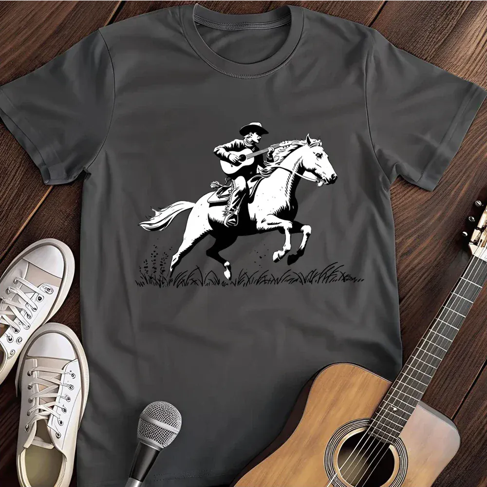 Printify T-Shirt Dark Heather / S Buckin Bronco T Shirt