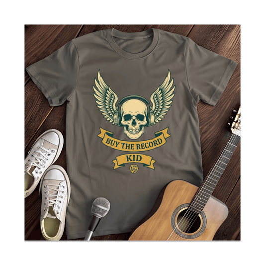 Printify T-Shirt Dark Heather / S Buy The Record T-Shirt