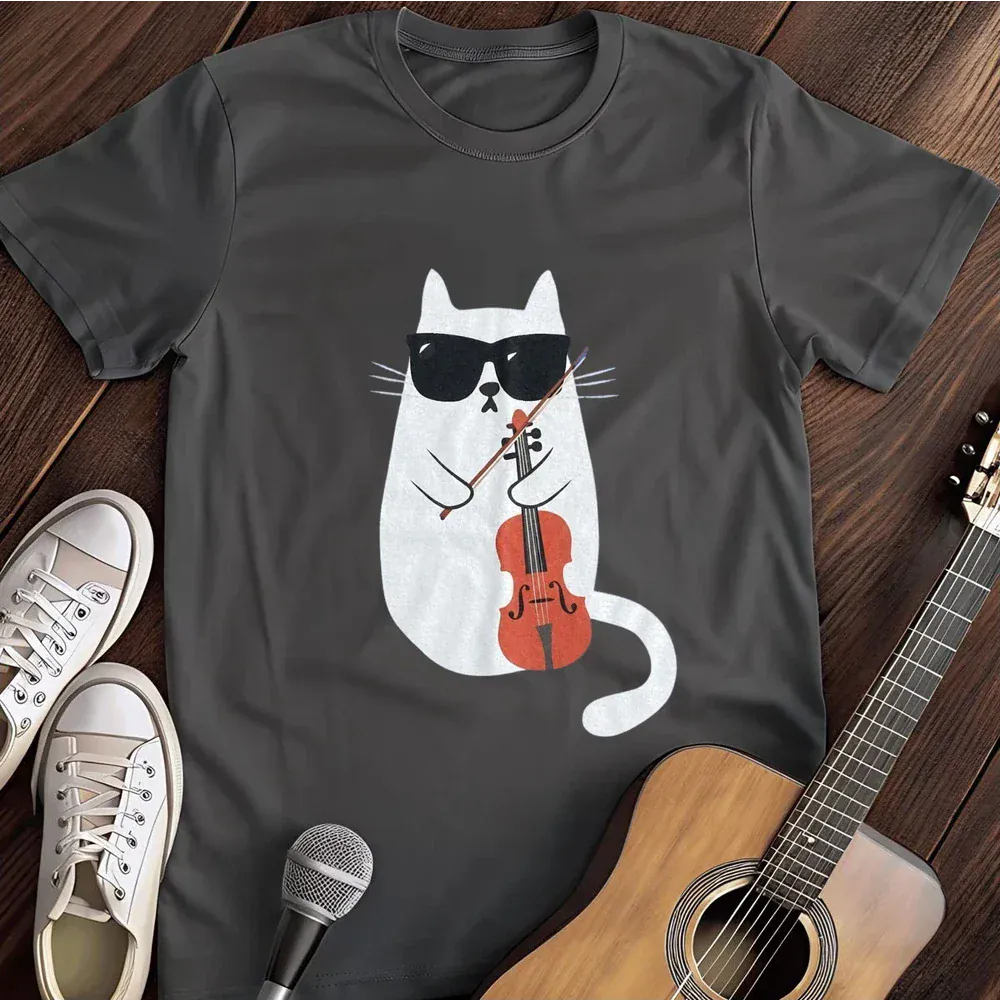 Printify T-Shirt Dark Heather / S Classical Cat T Shirt