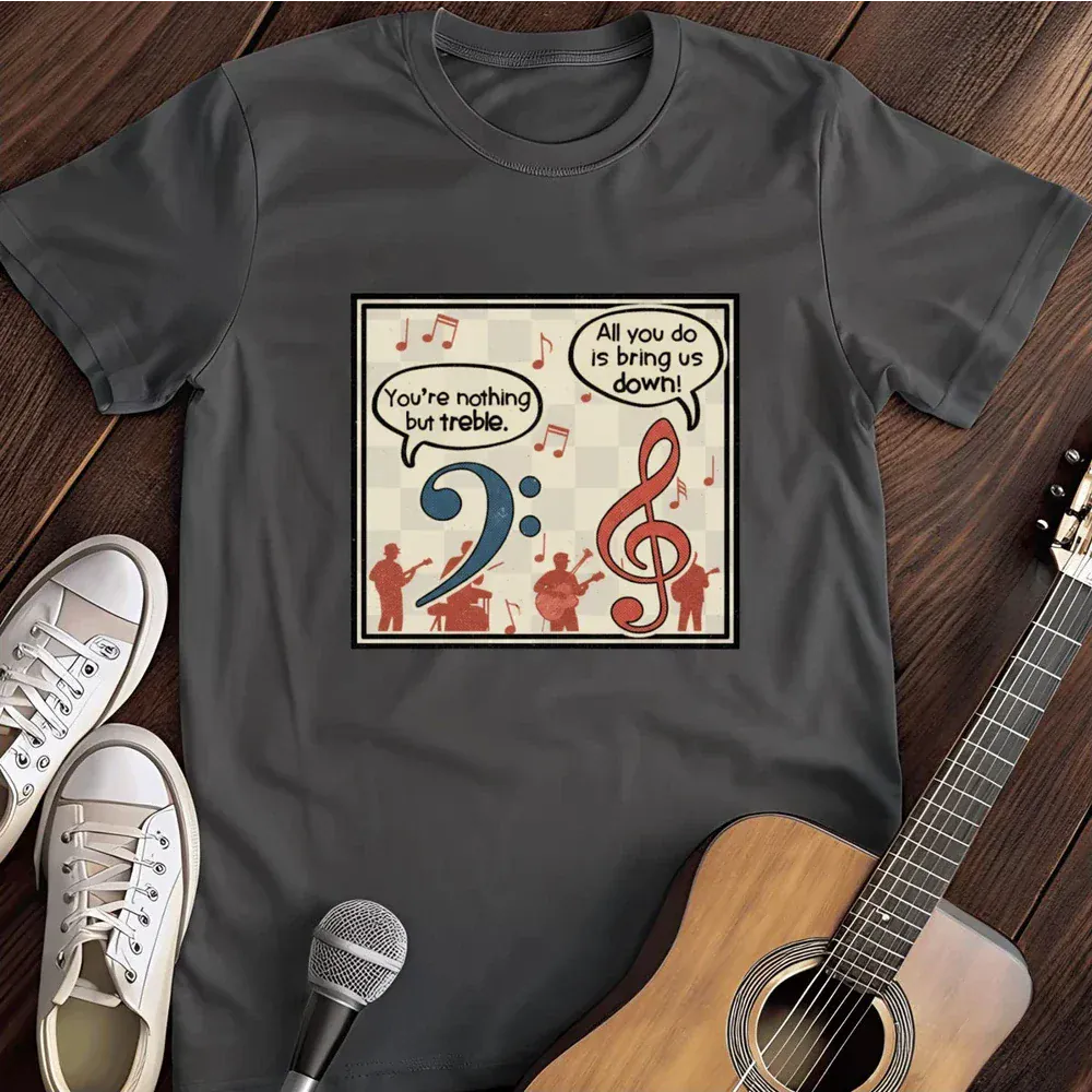 Printify T-Shirt Dark Heather / S Clef Quips T Shirt