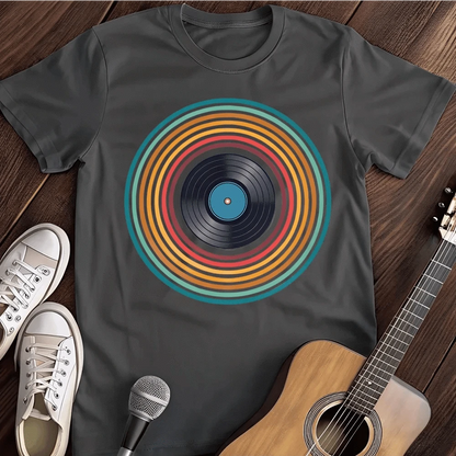 Printify T-Shirt Dark Heather / S Colorful Record T Shirt