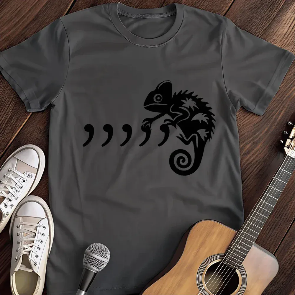 Printify T-Shirt Dark Heather / S Comma Chameleon T Shirt