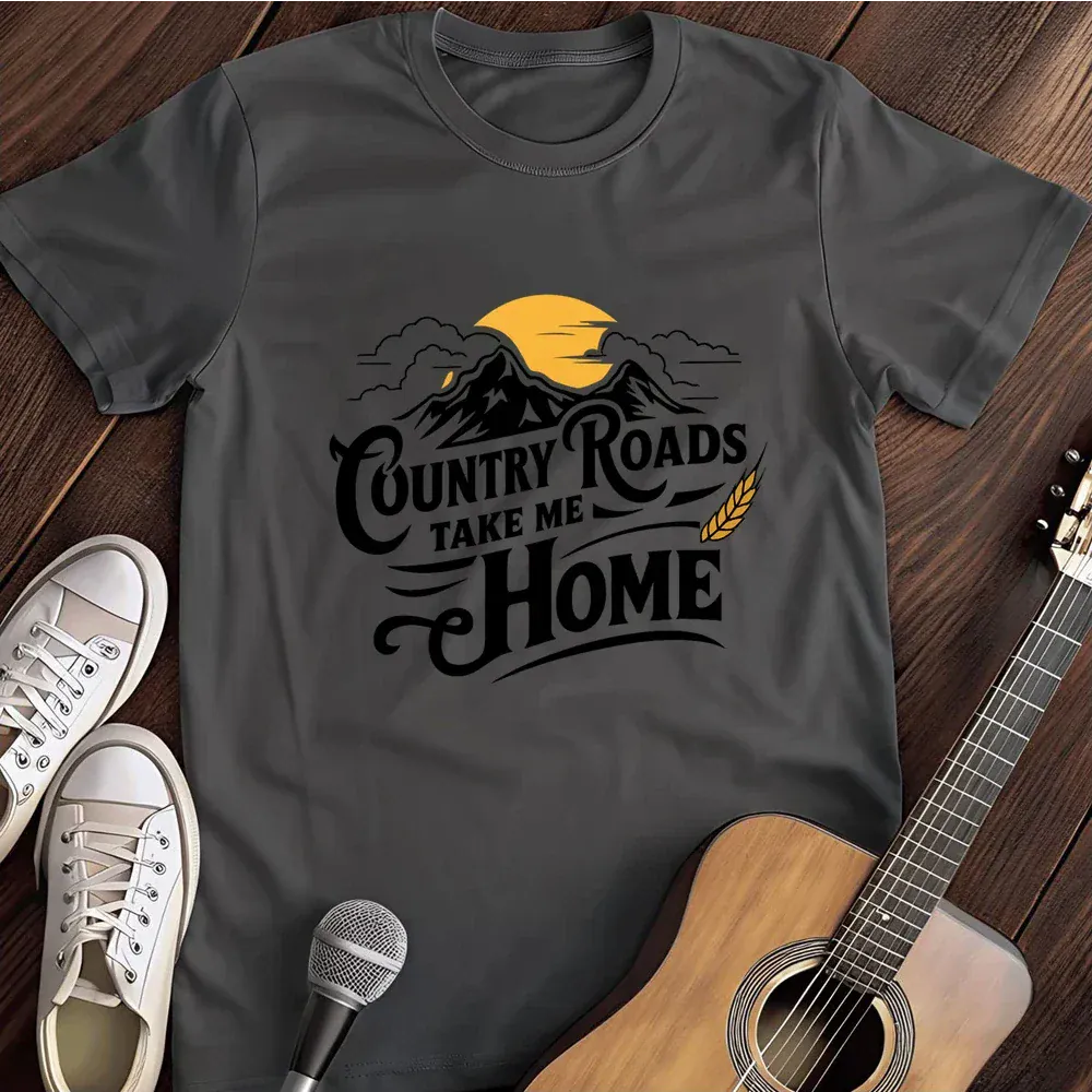 Printify T-Shirt Dark Heather / S Country Road T Shirt