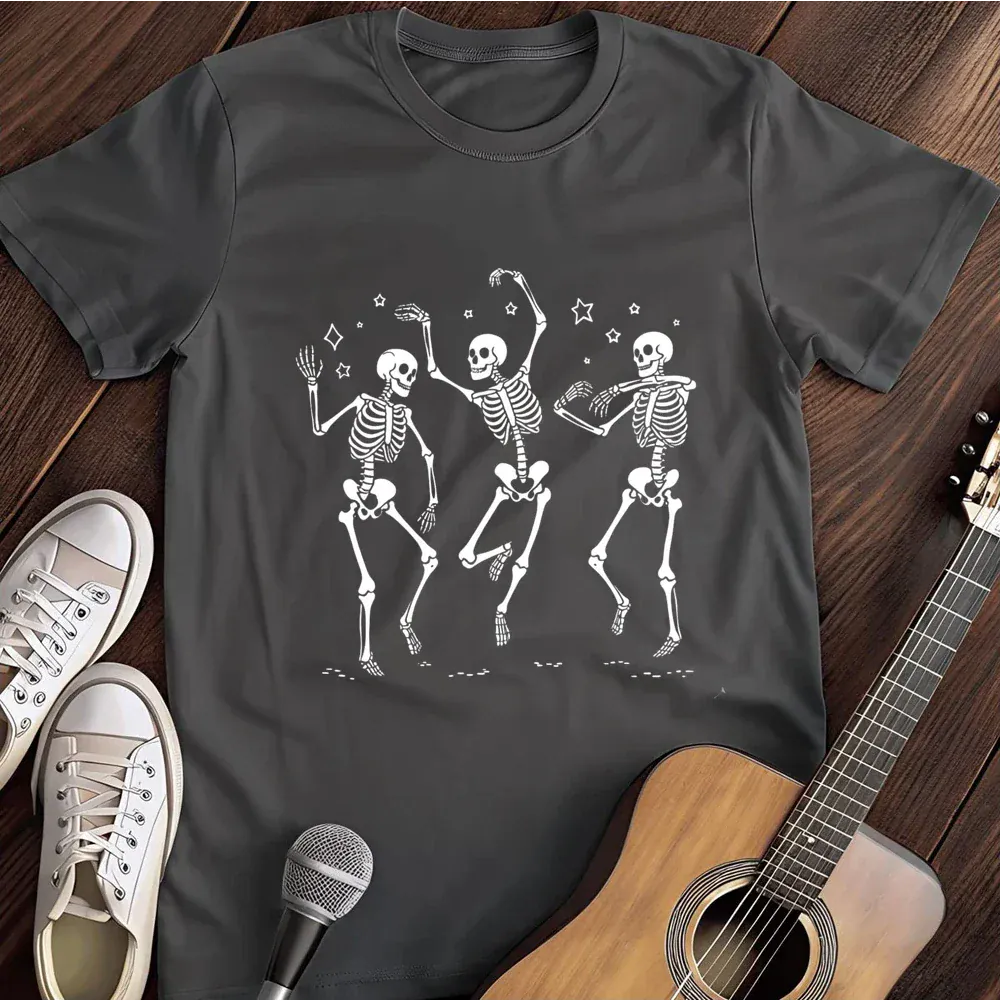 Printify T-Shirt Dark Heather / S Dancin Bones T Shirt