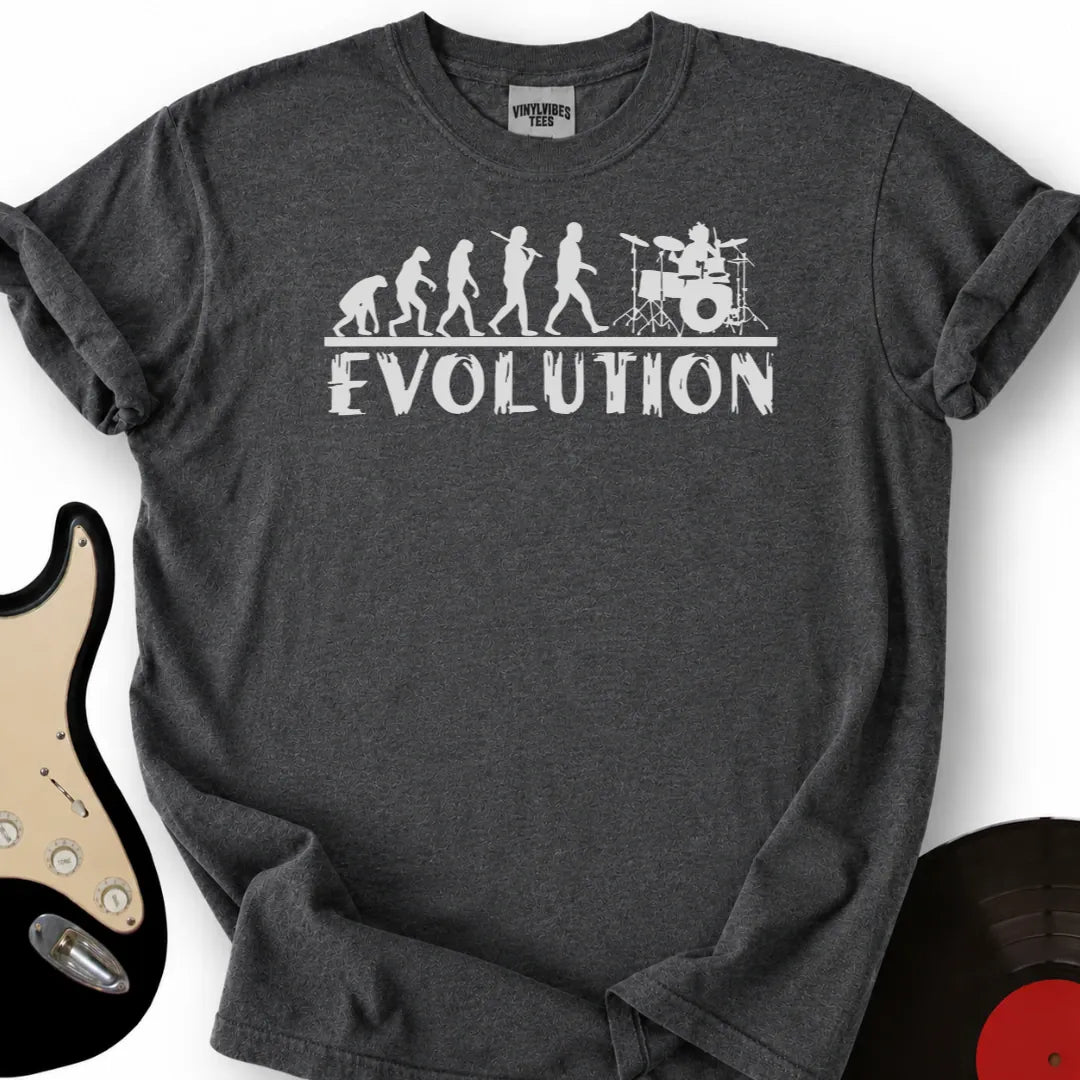 Printify T-Shirt Dark Heather / S Drummer Evolution T-Shirt