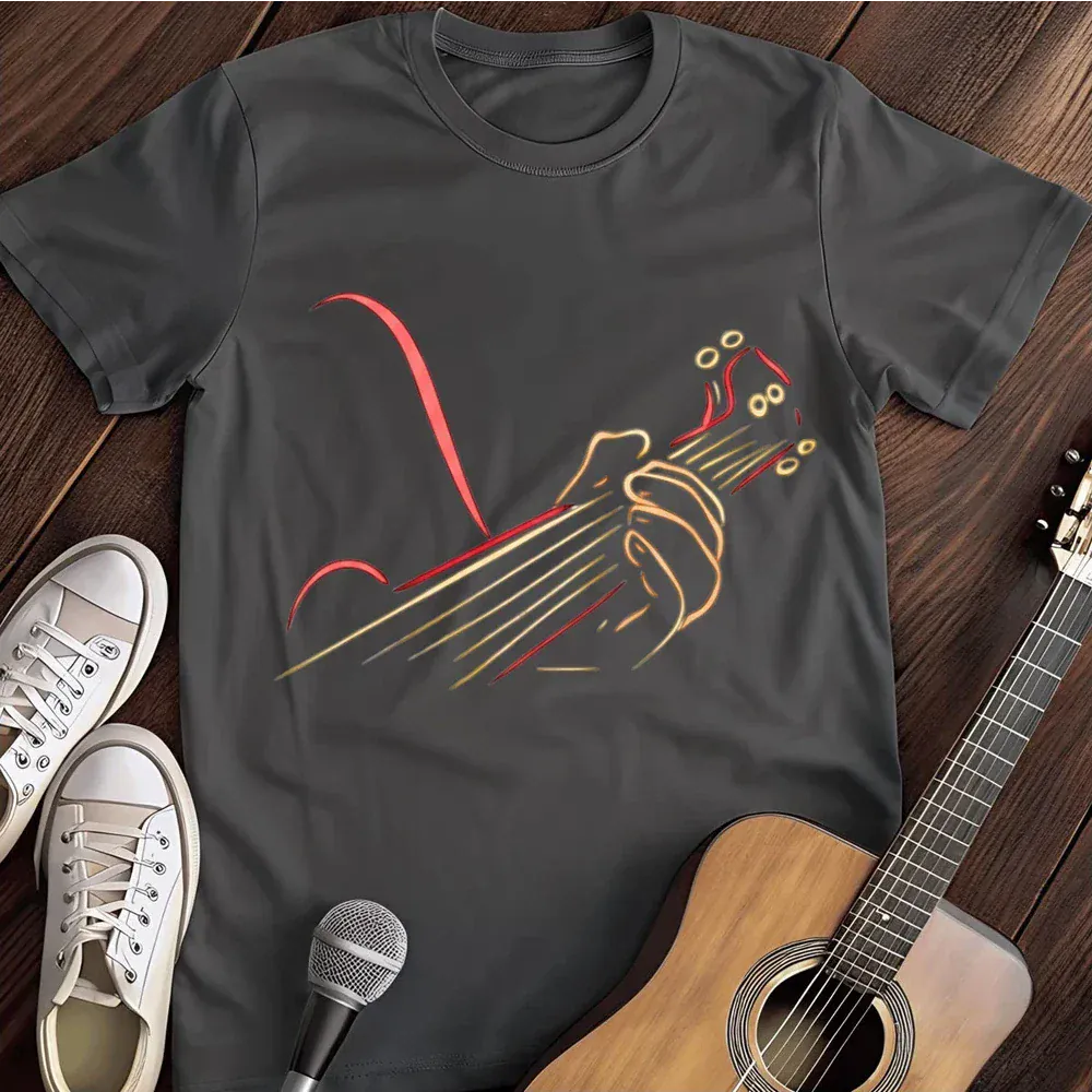 Printify T-Shirt Dark Heather / S Electric Guitar T Shirt