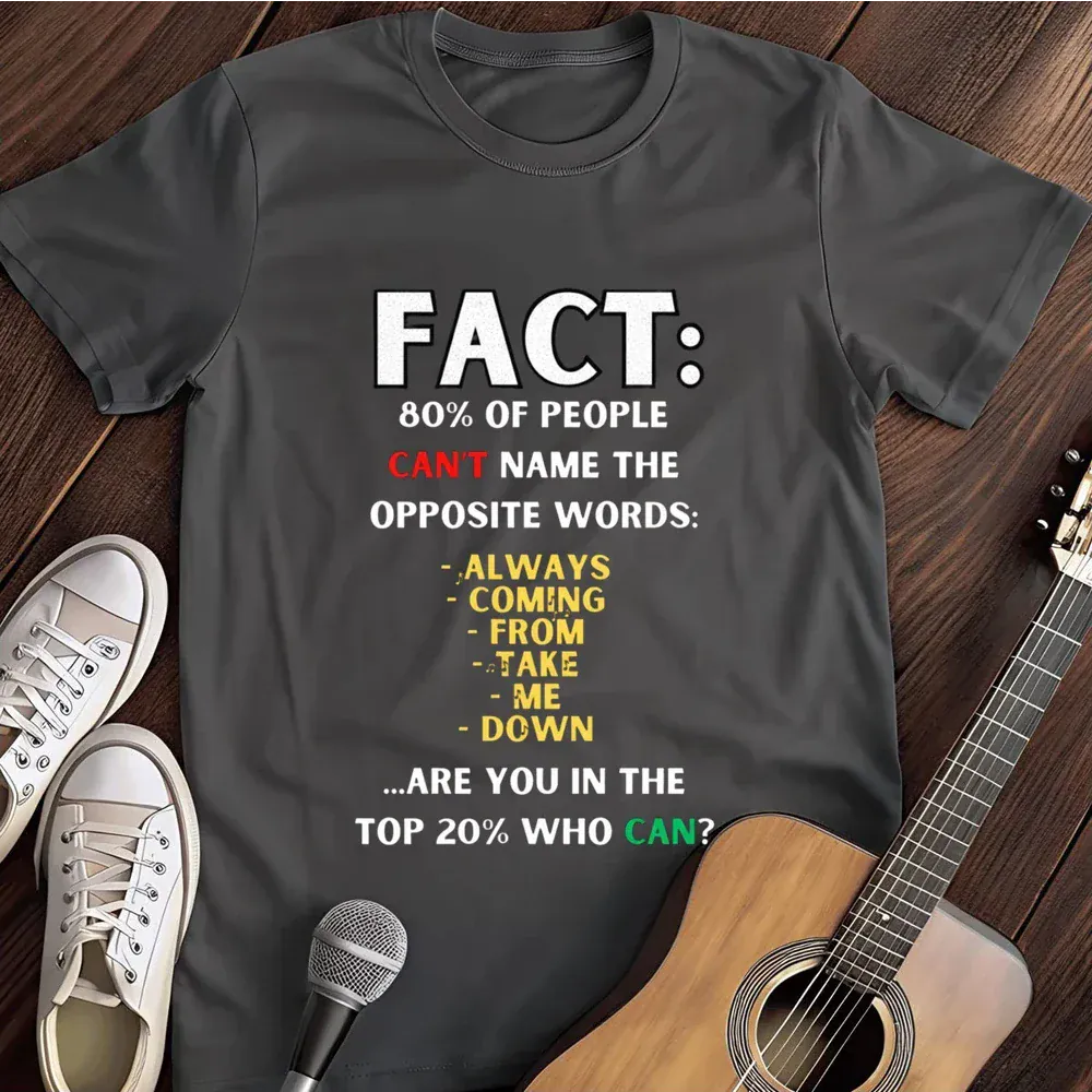 Printify T-Shirt Dark Heather / S Facts T Shirt