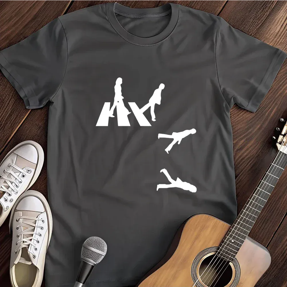 Printify T-Shirt Dark Heather / S Falling Off The Path T Shirt