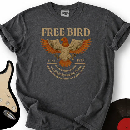 Printify T-Shirt Dark Heather / S Free Bird T-Shirt