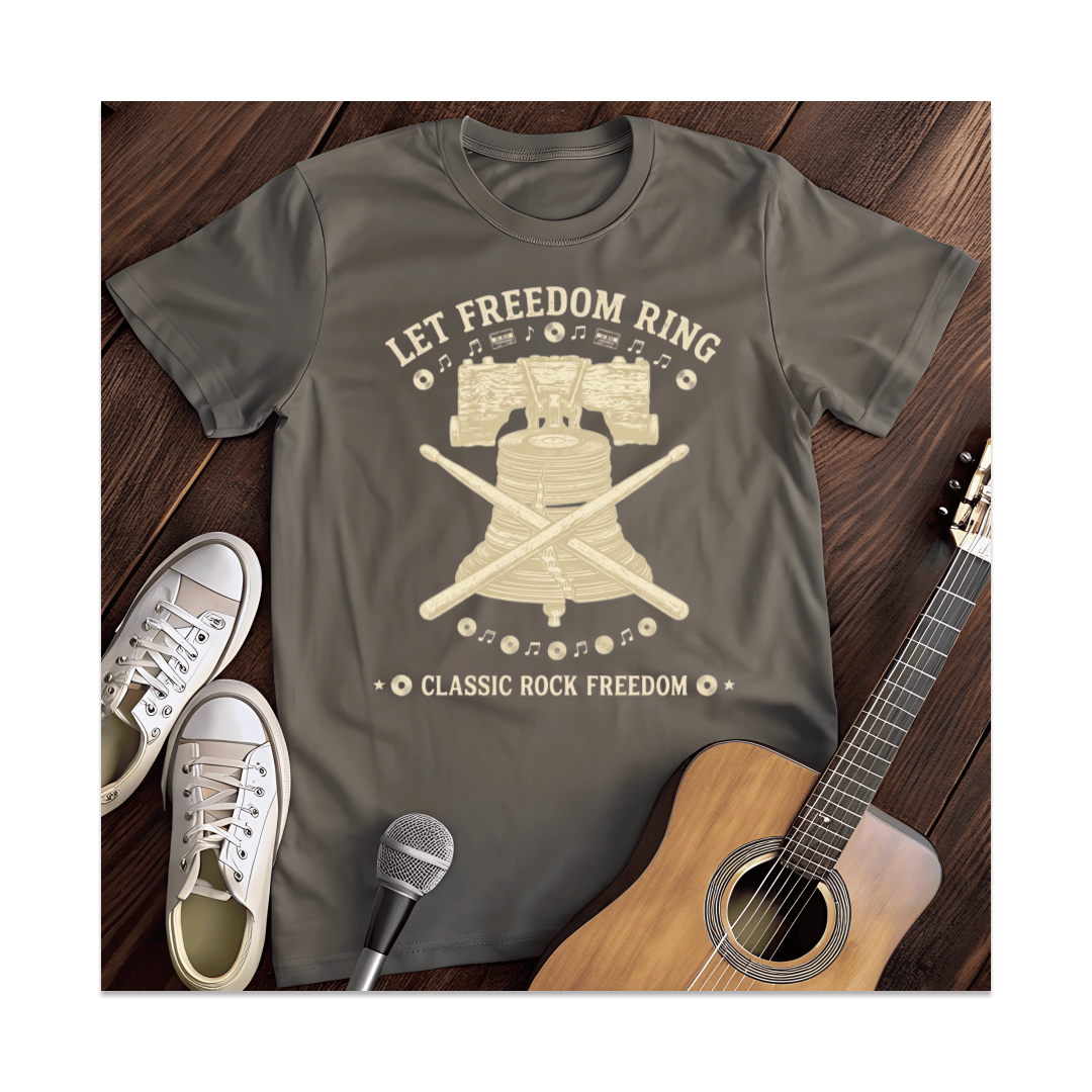 Printify T-Shirt Dark Heather / S Freedom Ring Liberty Bell T-Shirt