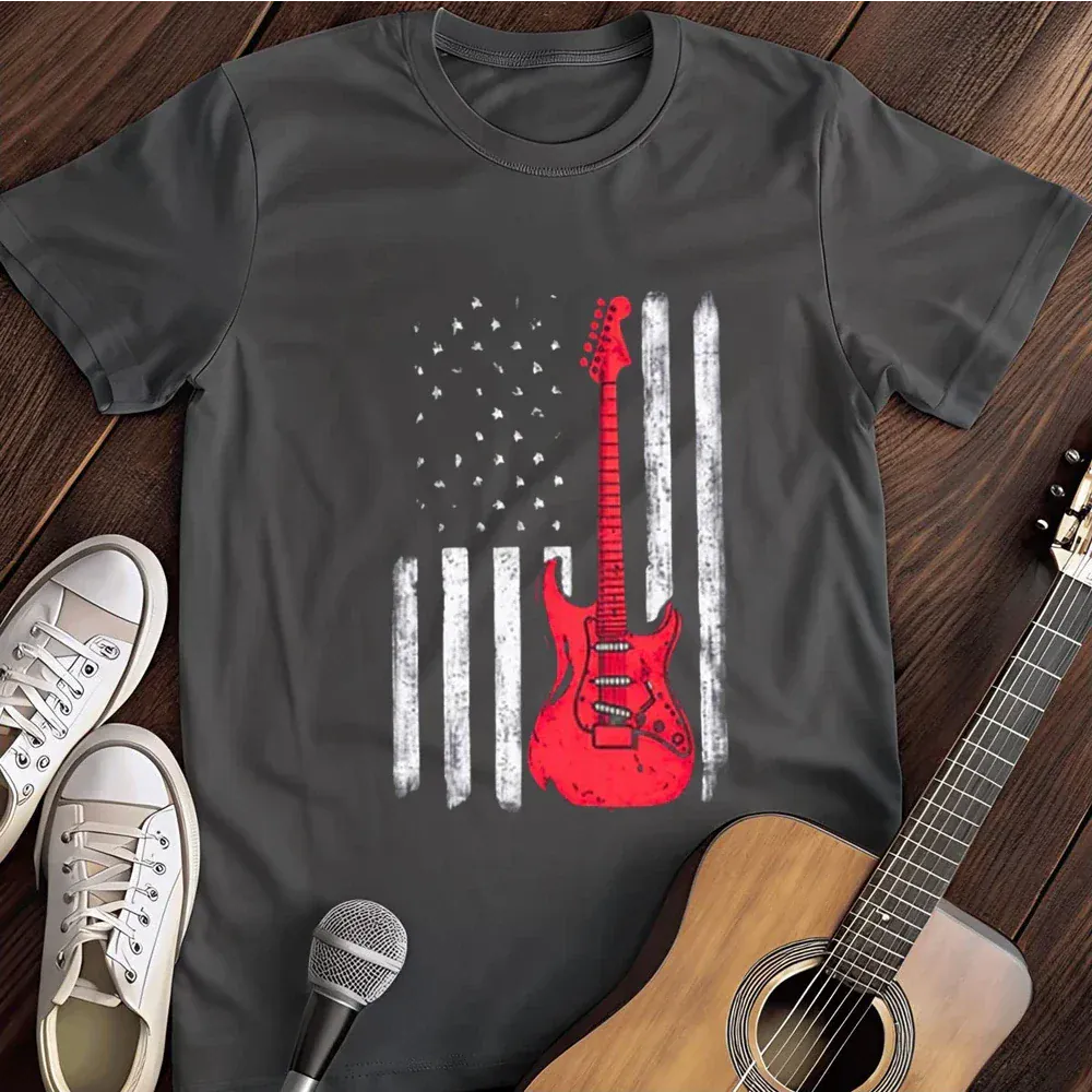 Printify T-Shirt Dark Heather / S Fret Flag T Shirt