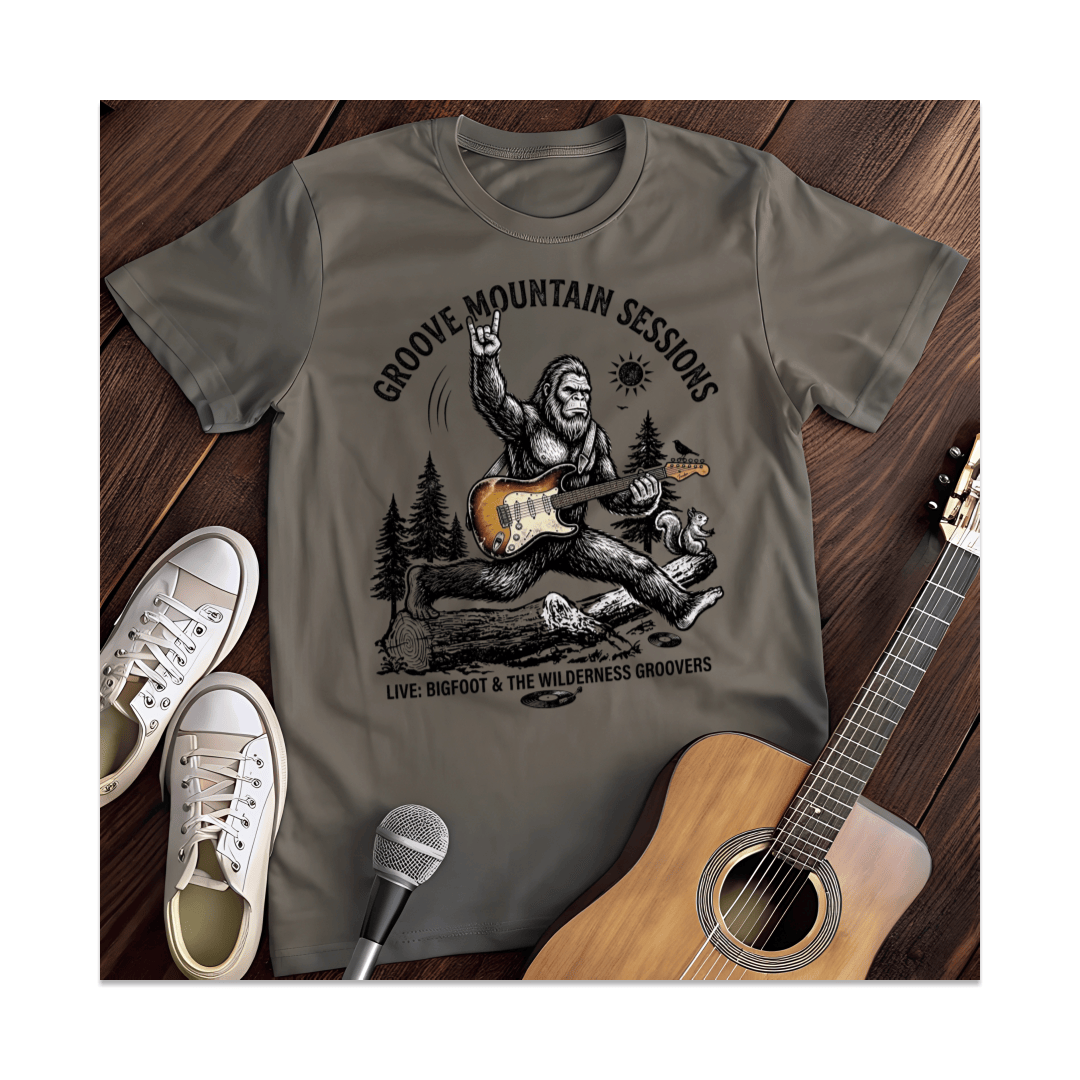 Printify T-Shirt Dark Heather / S Grrove Mountain T-Shirt
