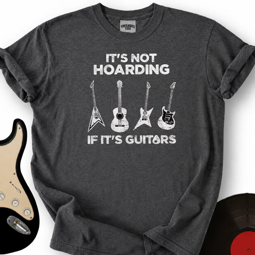 Printify T-Shirt Dark Heather / S Guitar Hoarding T-Shirt