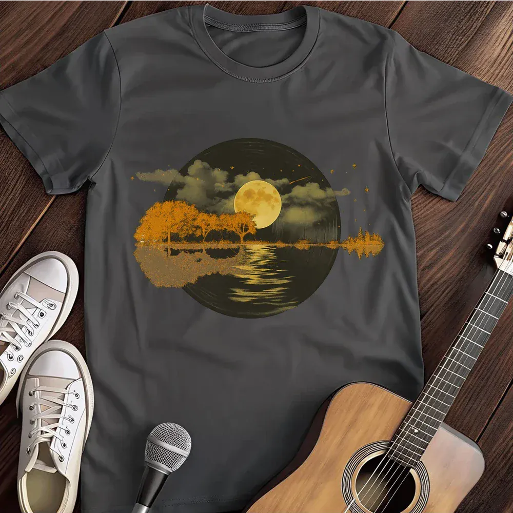 Printify T-Shirt Dark Heather / S Guitar Lake T Shirt