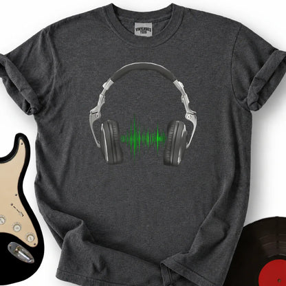 Printify T-Shirt Dark Heather / S Headphone T-Shirt