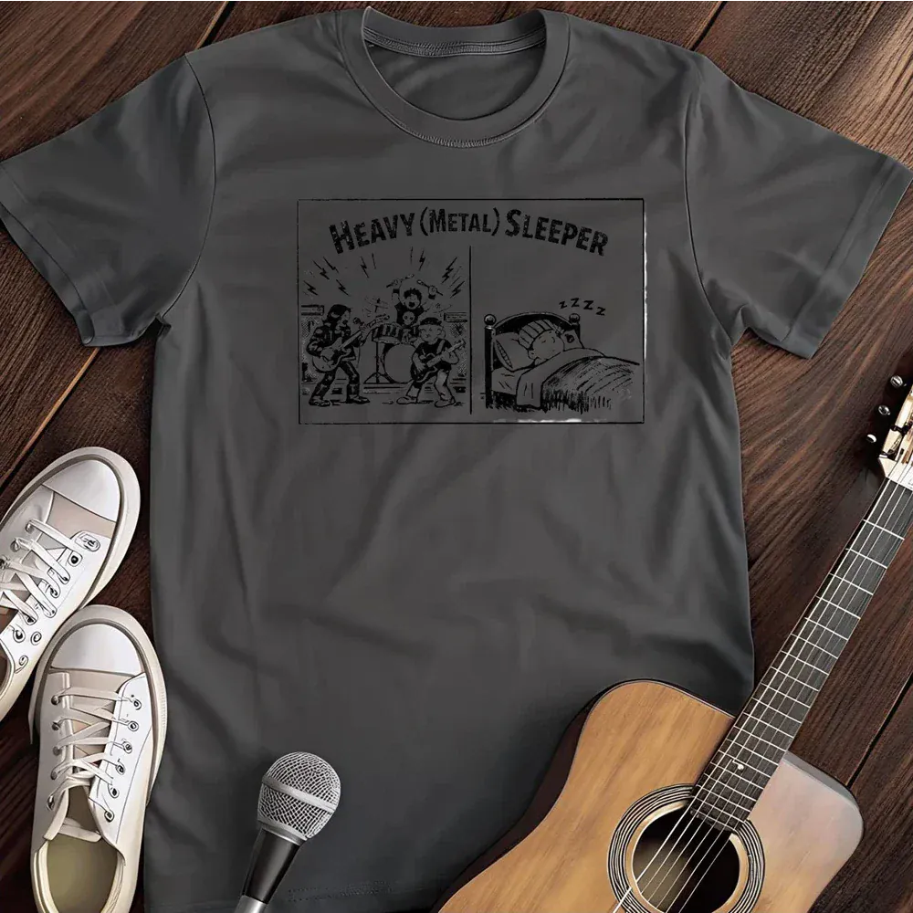 Printify T-Shirt Dark Heather / S Heavy Metal Sleeper T Shirt
