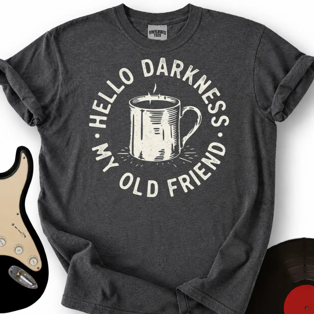 Printify T-Shirt Dark Heather / S Hello Darkness T-Shirt