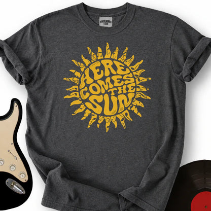 Printify T-Shirt Dark Heather / S Here Comes T-Shirt