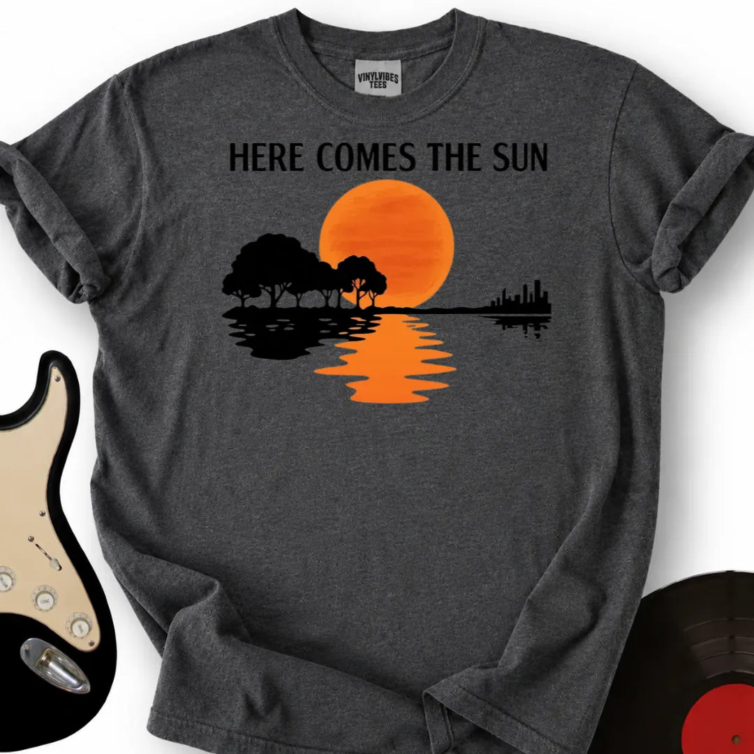 Printify T-Shirt Dark Heather / S Here Comes The Sun T-Shirt
