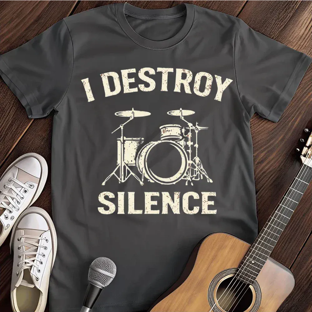 Printify T-Shirt Dark Heather / S I Destroy Silence T Shirt