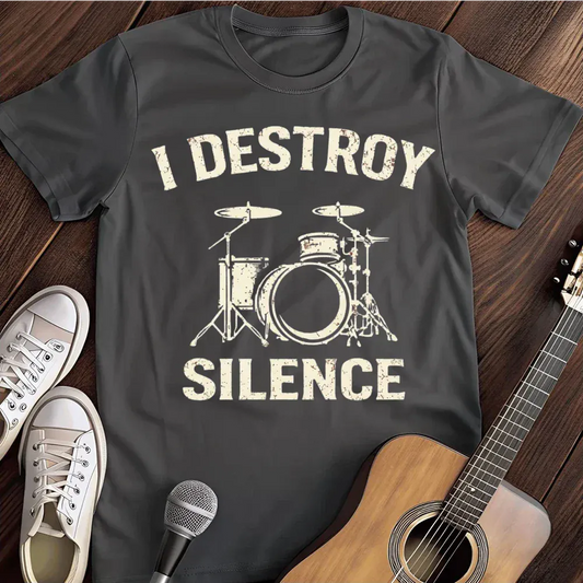 Printify T-Shirt Dark Heather / S I Destroy Silence T Shirt