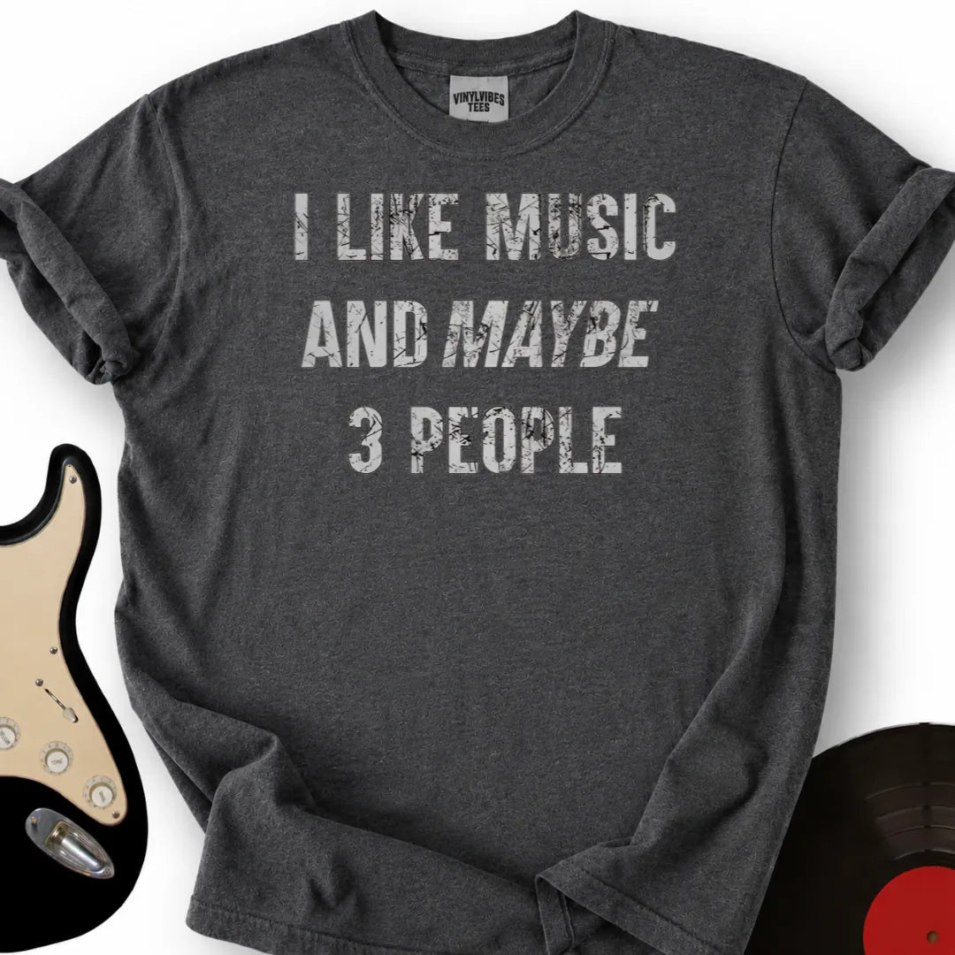 Printify T-Shirt Dark Heather / S I Like Music T-Shirt