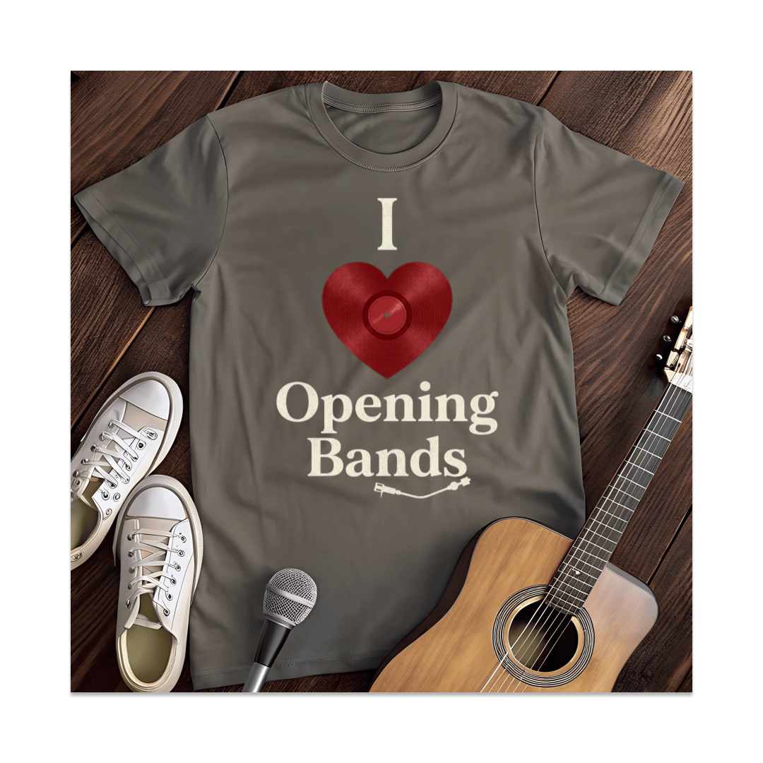 Printify T-Shirt Dark Heather / S I Love Bands T-Shirt