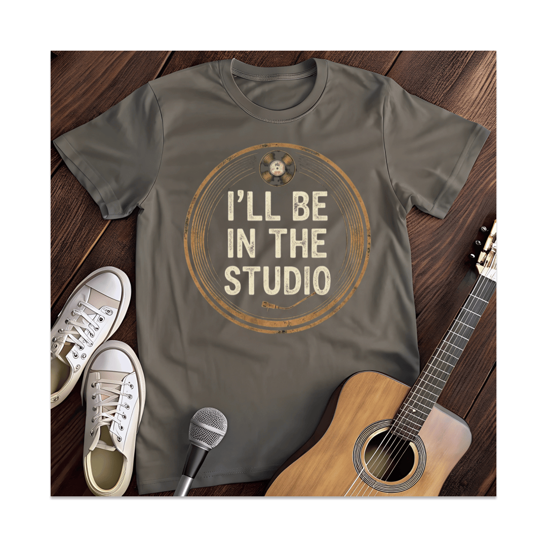 Printify T-Shirt Dark Heather / S I'm With The Band Rock Hand Vinyl T-Shirt (2)