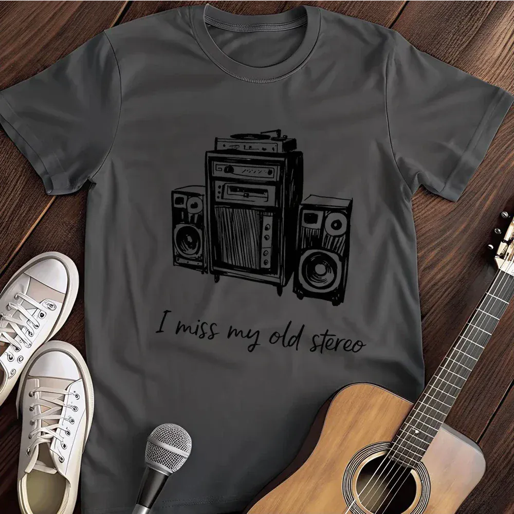 Printify T-Shirt Dark Heather / S I Miss My Old Stereo T Shirt