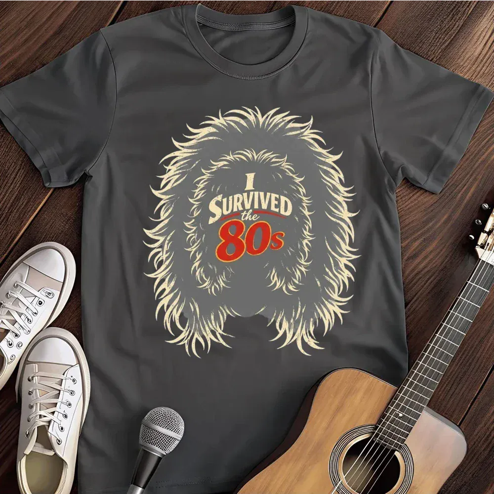 Printify T-Shirt Dark Heather / S I Survived The 80s T Shirt