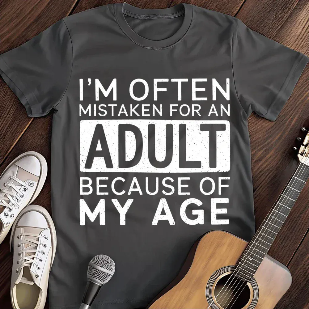 Printify T-Shirt Dark Heather / S Im Often Mistaken For An Adult T Shirt