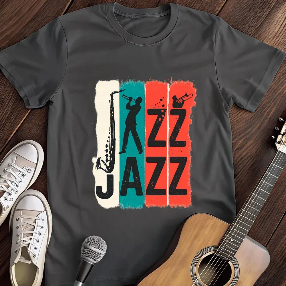 Printify T-Shirt Dark Heather / S Jazz Jazz T Shirt