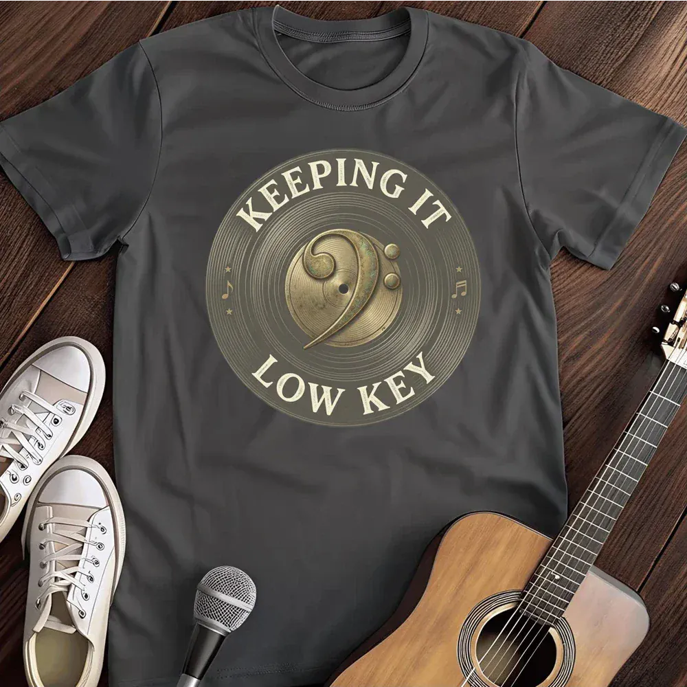 Printify T-Shirt Dark Heather / S Keeping It Low Key T Shirt