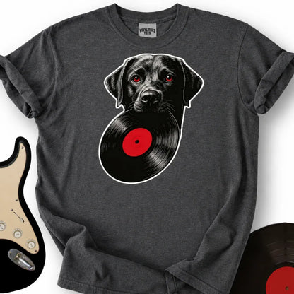 Printify T-Shirt Dark Heather / S Labrador Vinyl T-Shirt