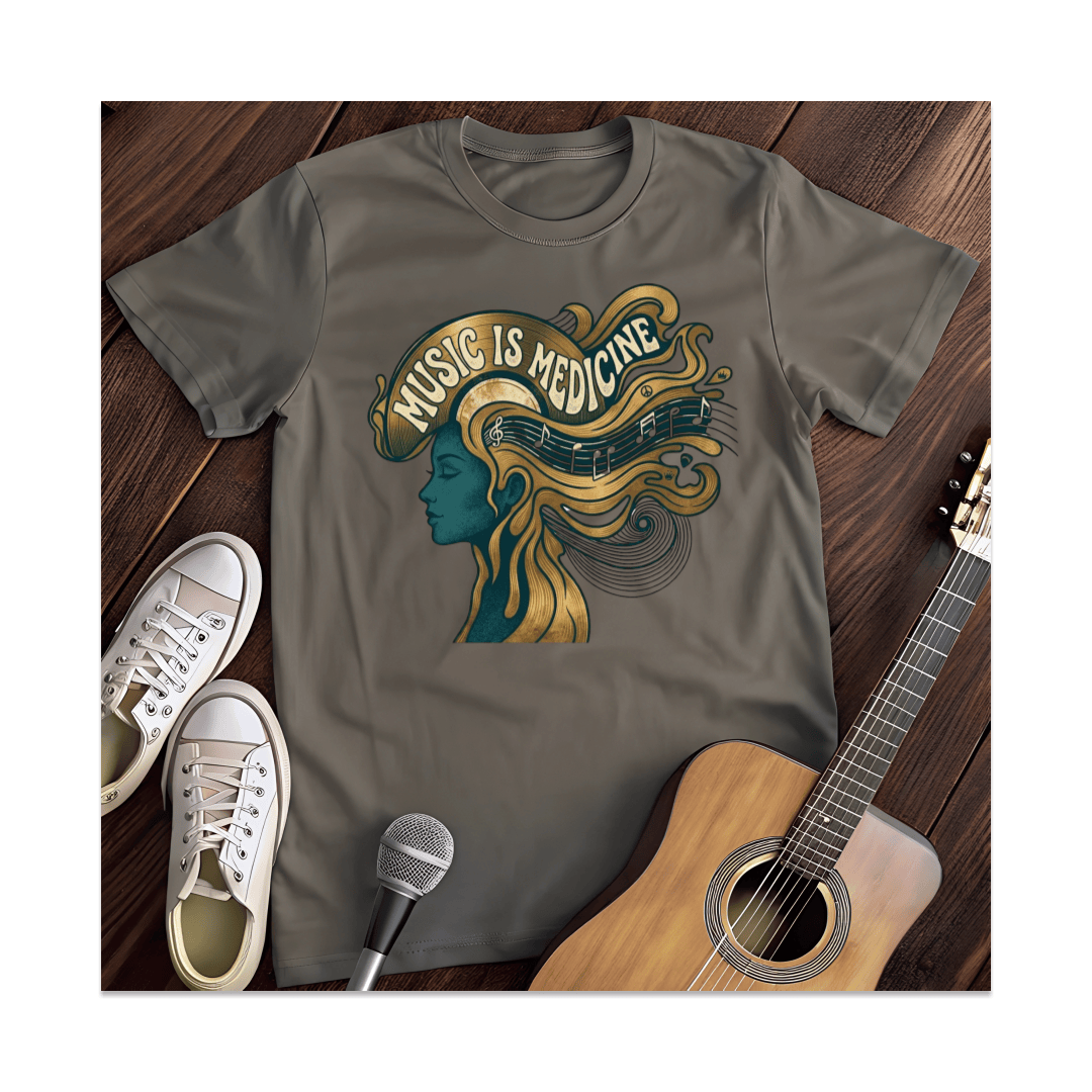 Printify T-Shirt Dark Heather / S Medicine T-Shirt